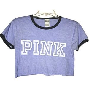 Junior's Victoria's Secret PINK Crop Shirt Size XS
